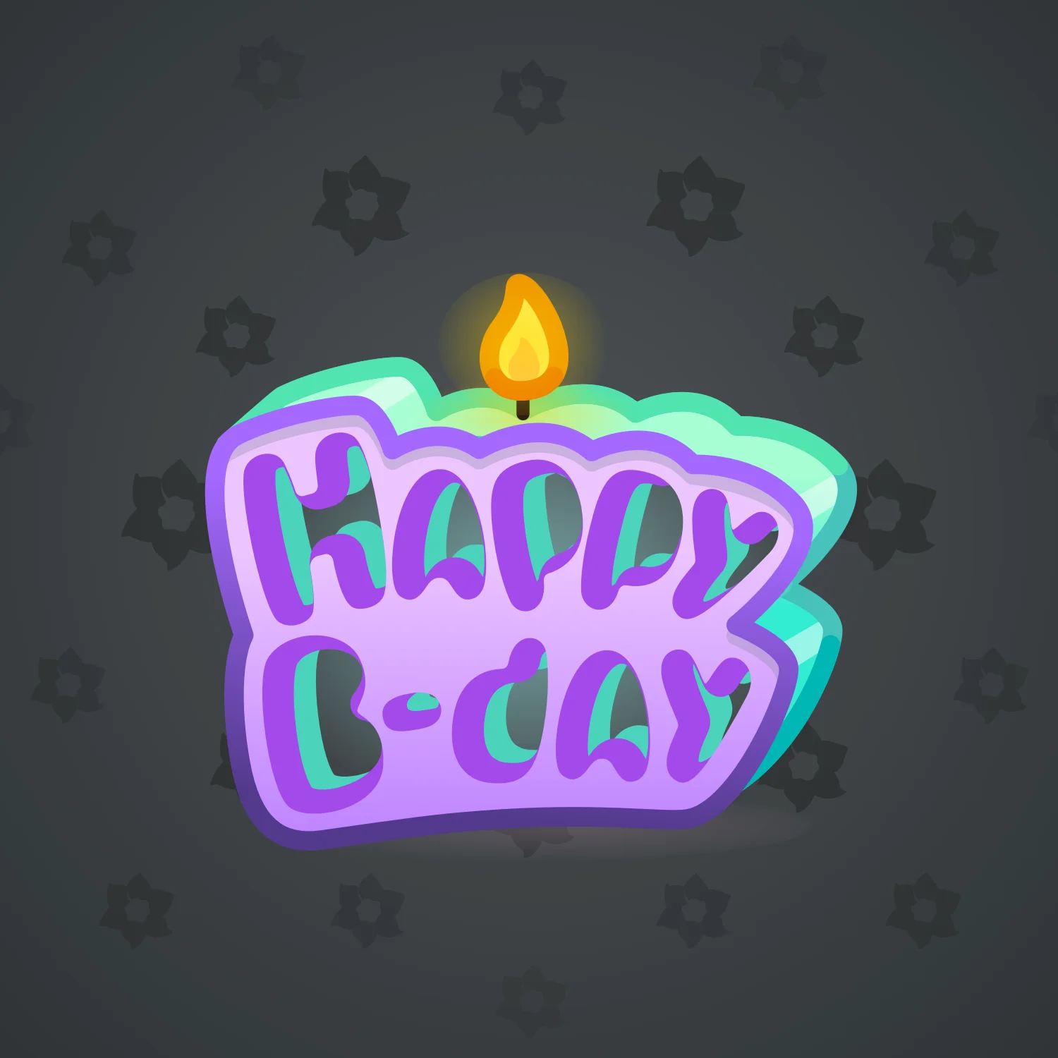 B-Day Candle