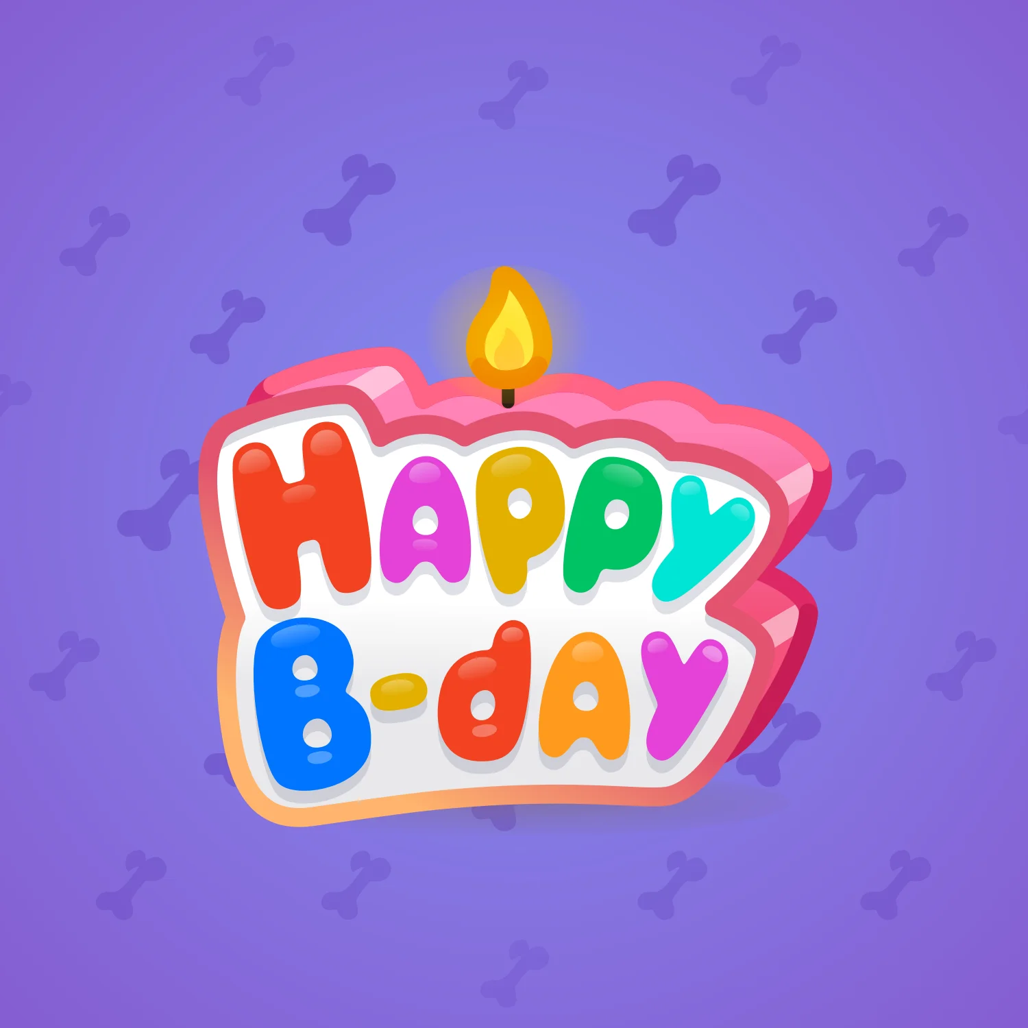 B-Day Candle #29234