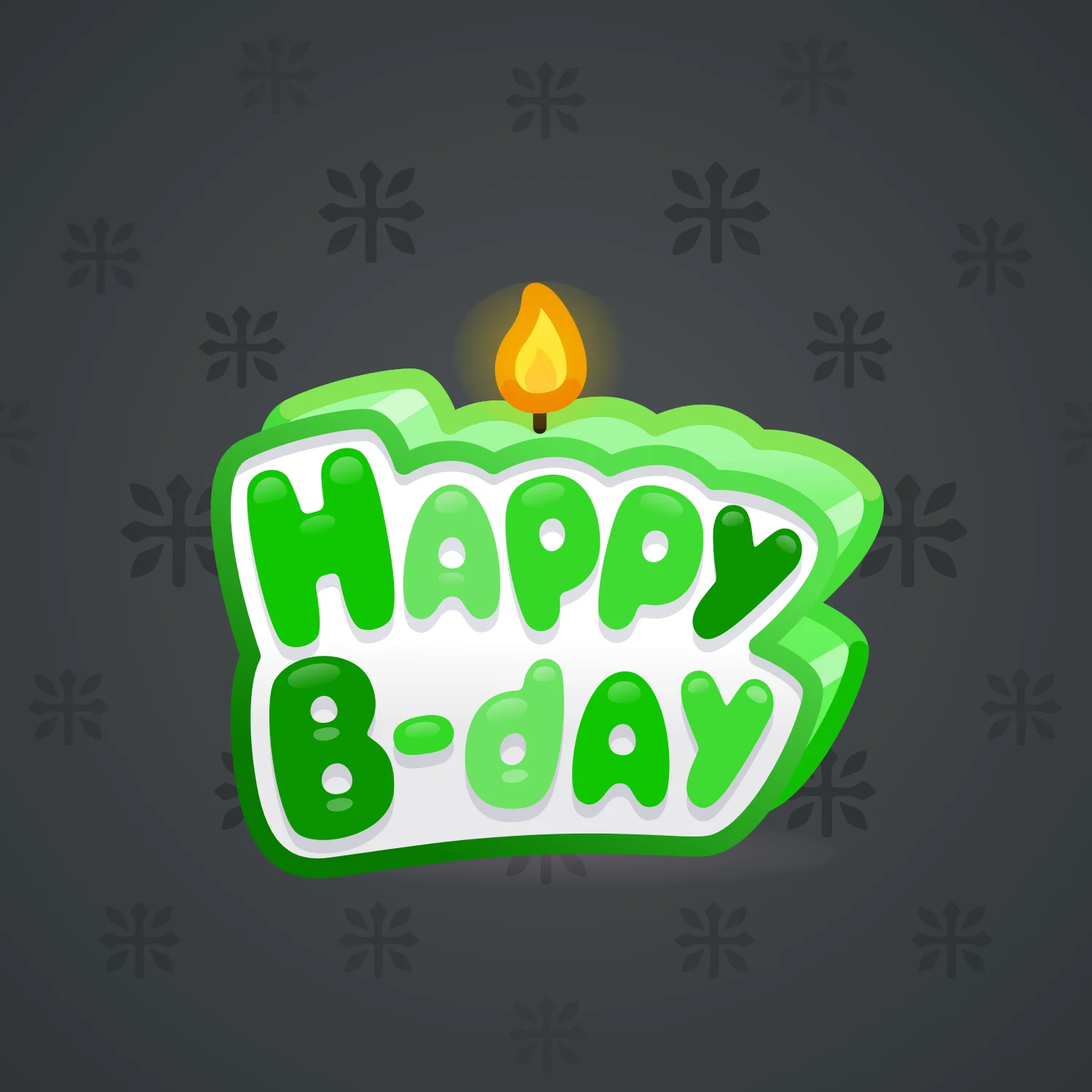 B-Day Candle #3177