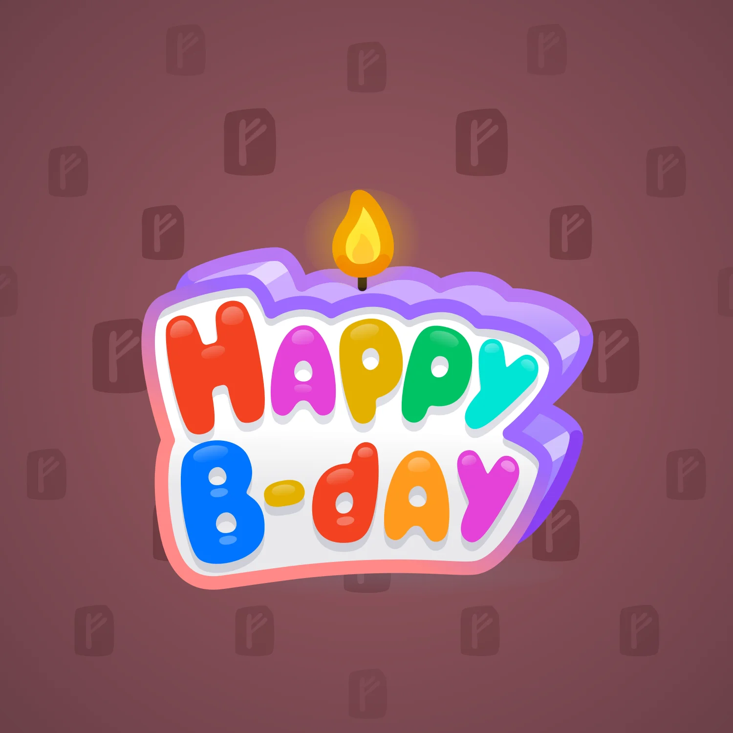 B-Day Candle #31785