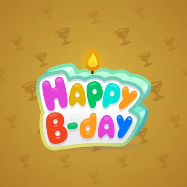 B-Day Candle #40627