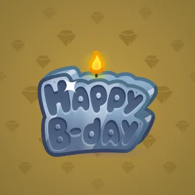 B-Day Candle #43787