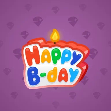 B-Day Candle #44158