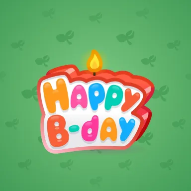 B-Day Candle #44465