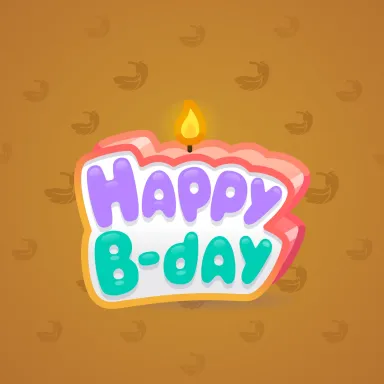 B-Day Candle #45291