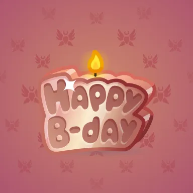 B-Day Candle #46622