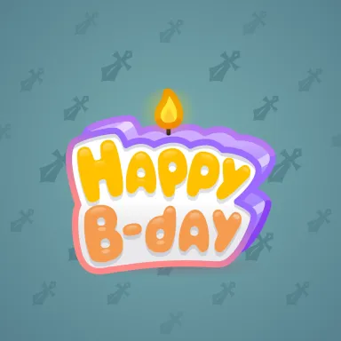 B-Day Candle #47201