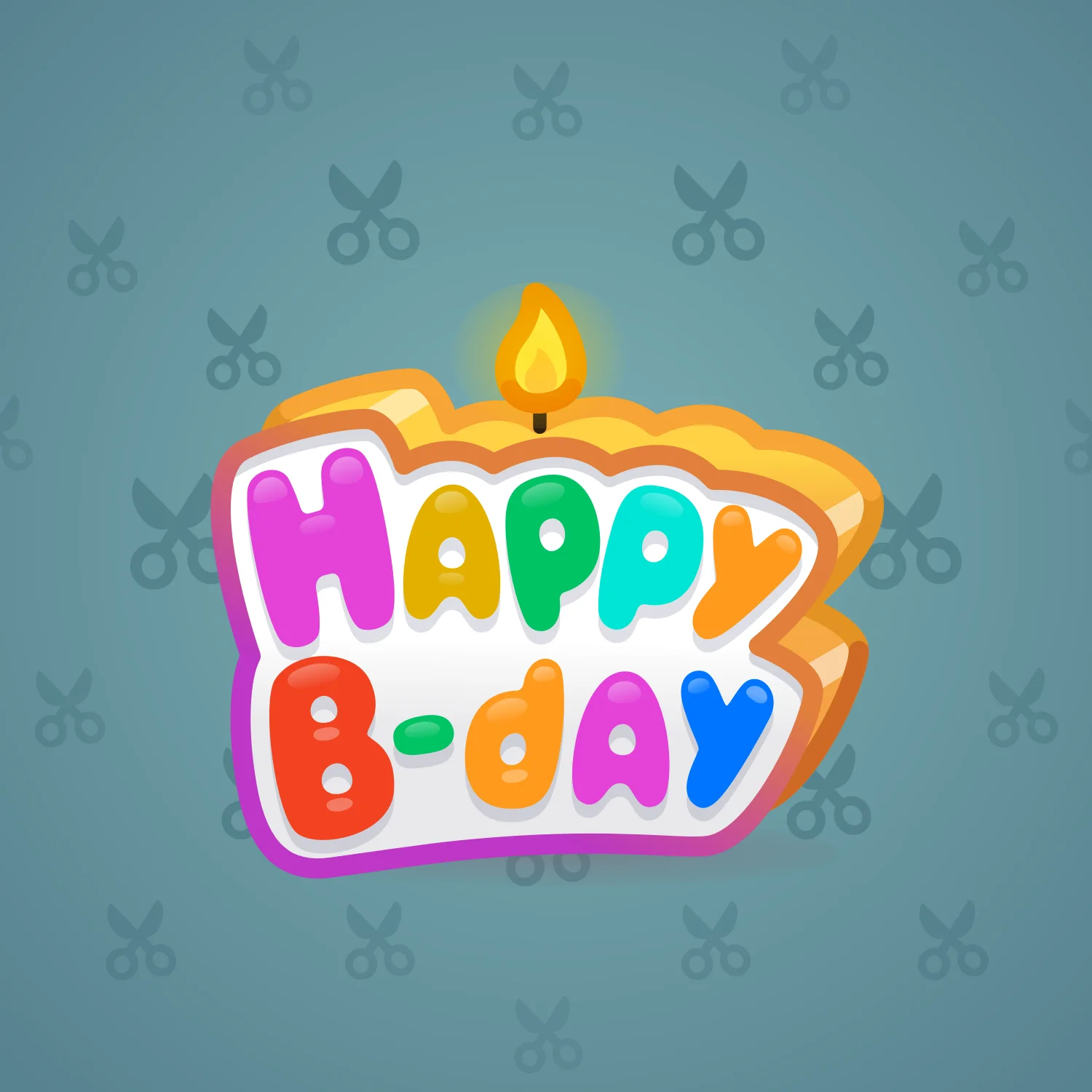 B-Day Candle