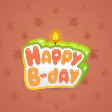 B-Day Candle #49012