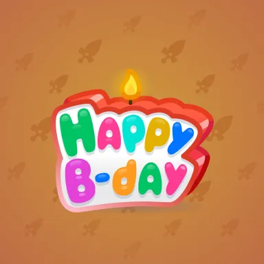 B-Day Candle #50483