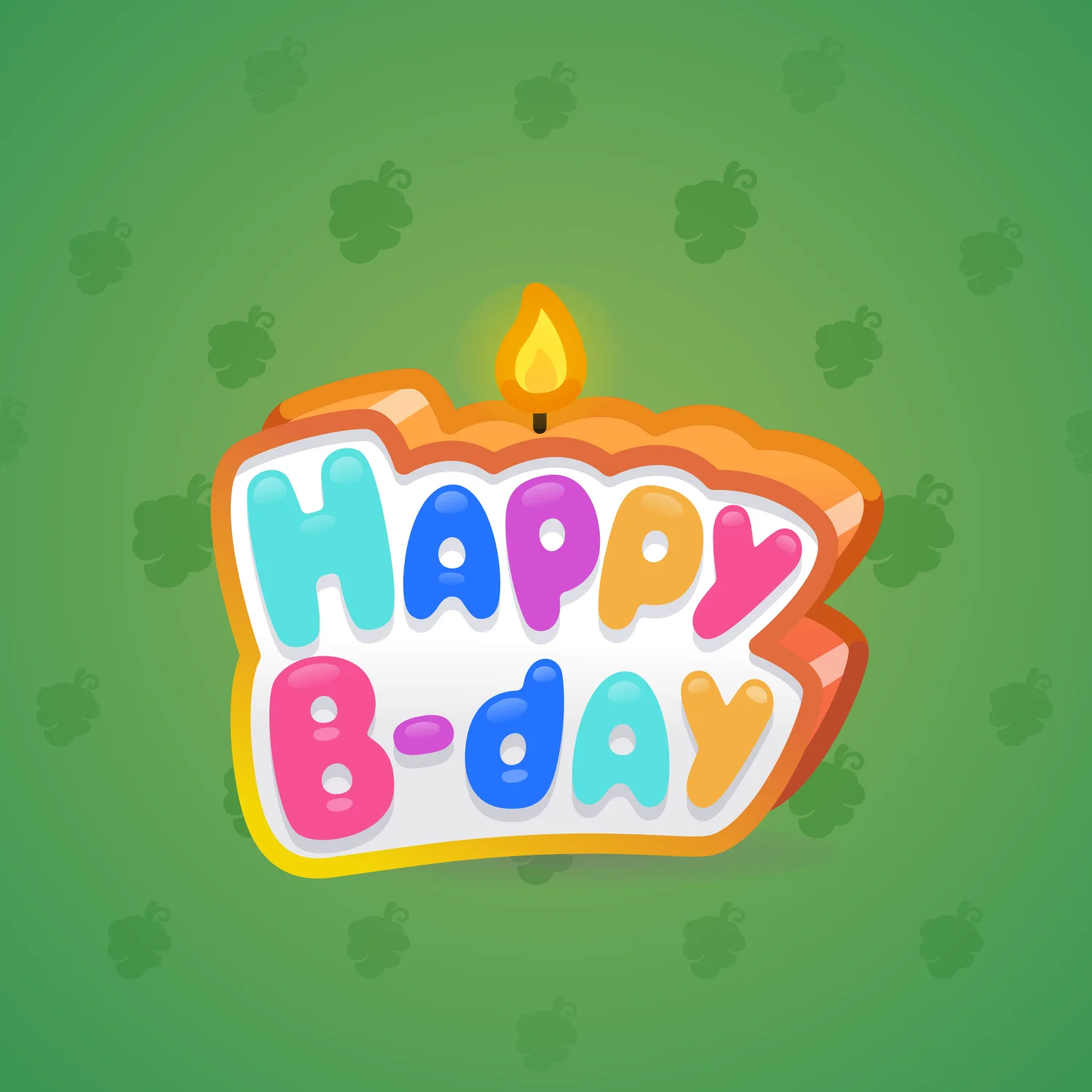 B-Day Candle #55191