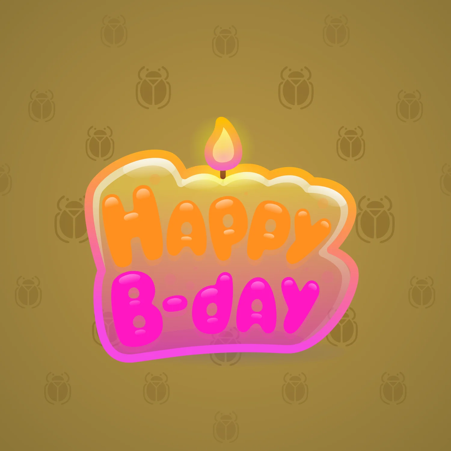 B-Day Candle