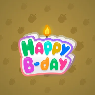 B-Day Candle #57167