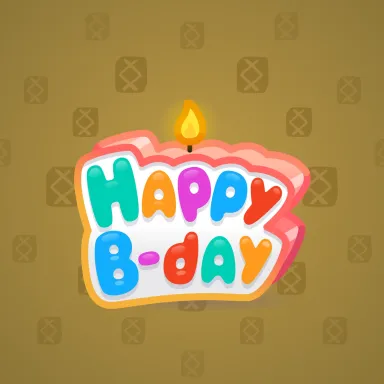 B-Day Candle #57635