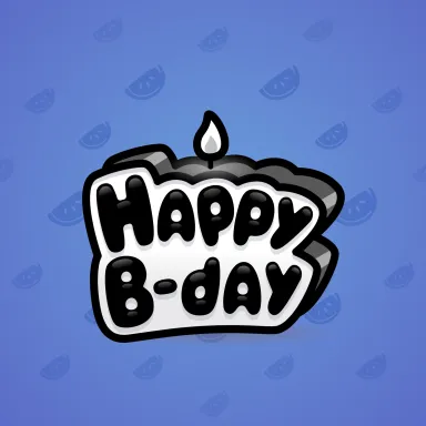 B-Day Candle #58948