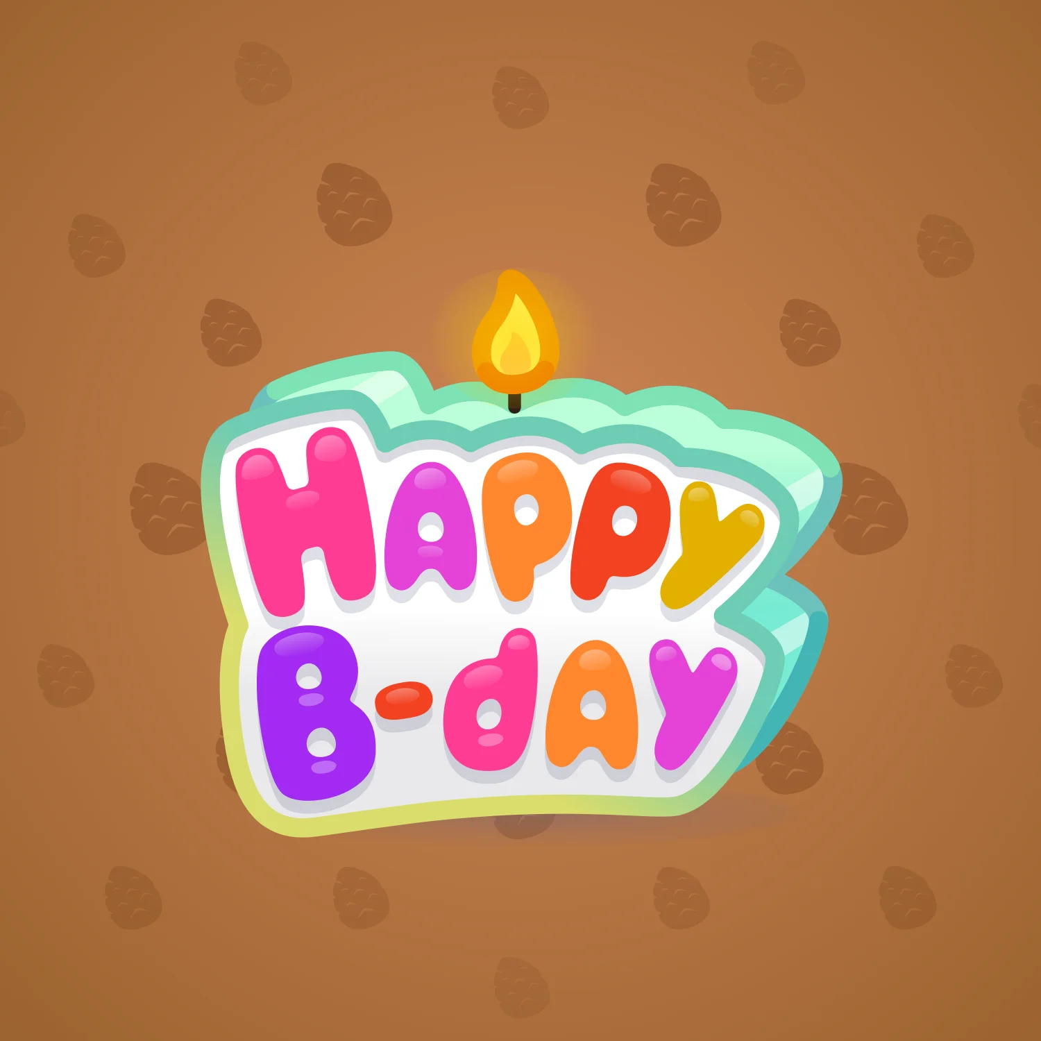 B-Day Candle #61981
