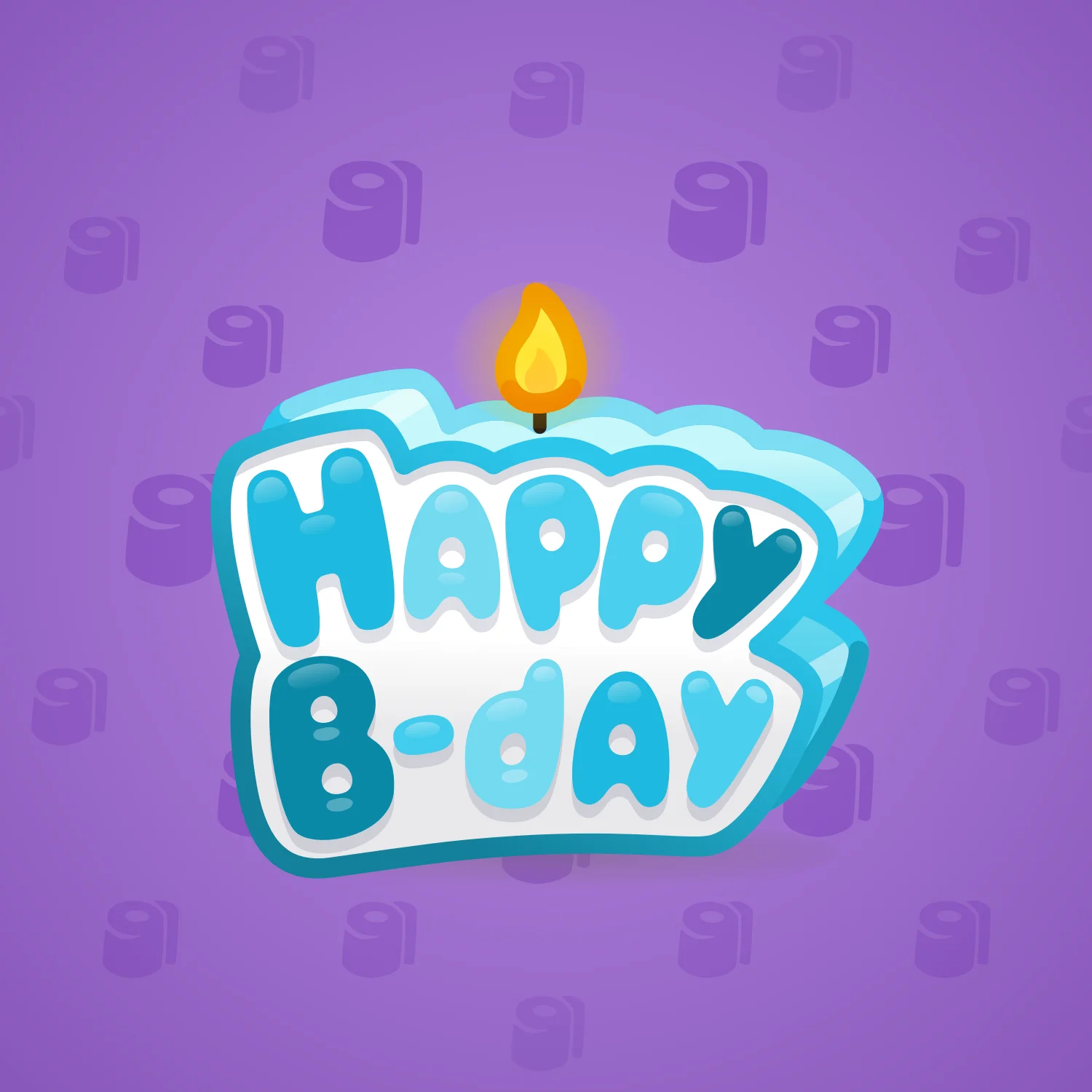 B-Day Candle #65854