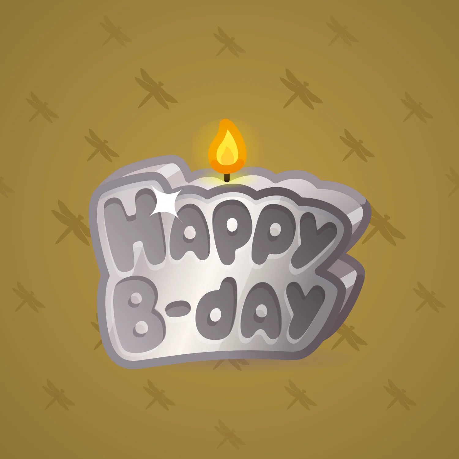B-Day Candle