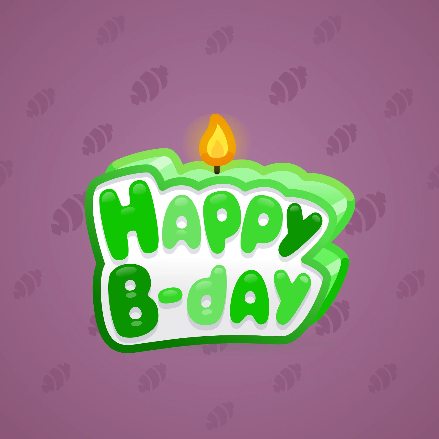 B-Day Candle #69891