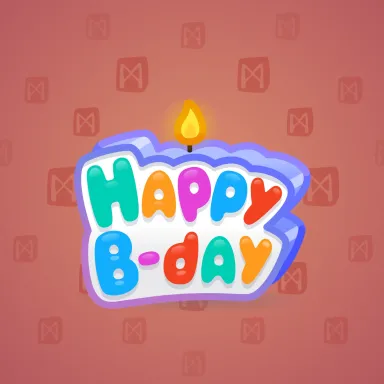 B-Day Candle #70091