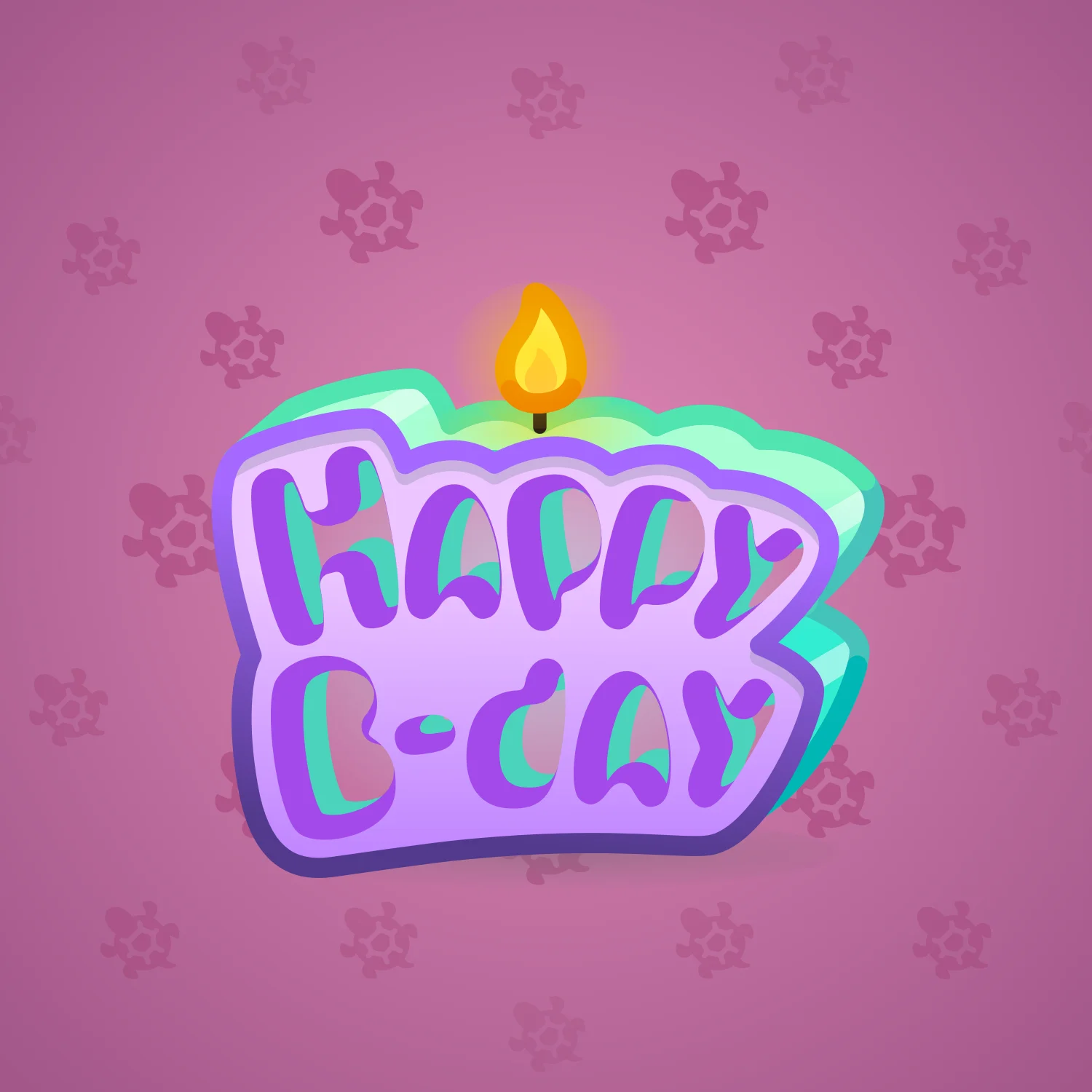B-Day Candle #70567