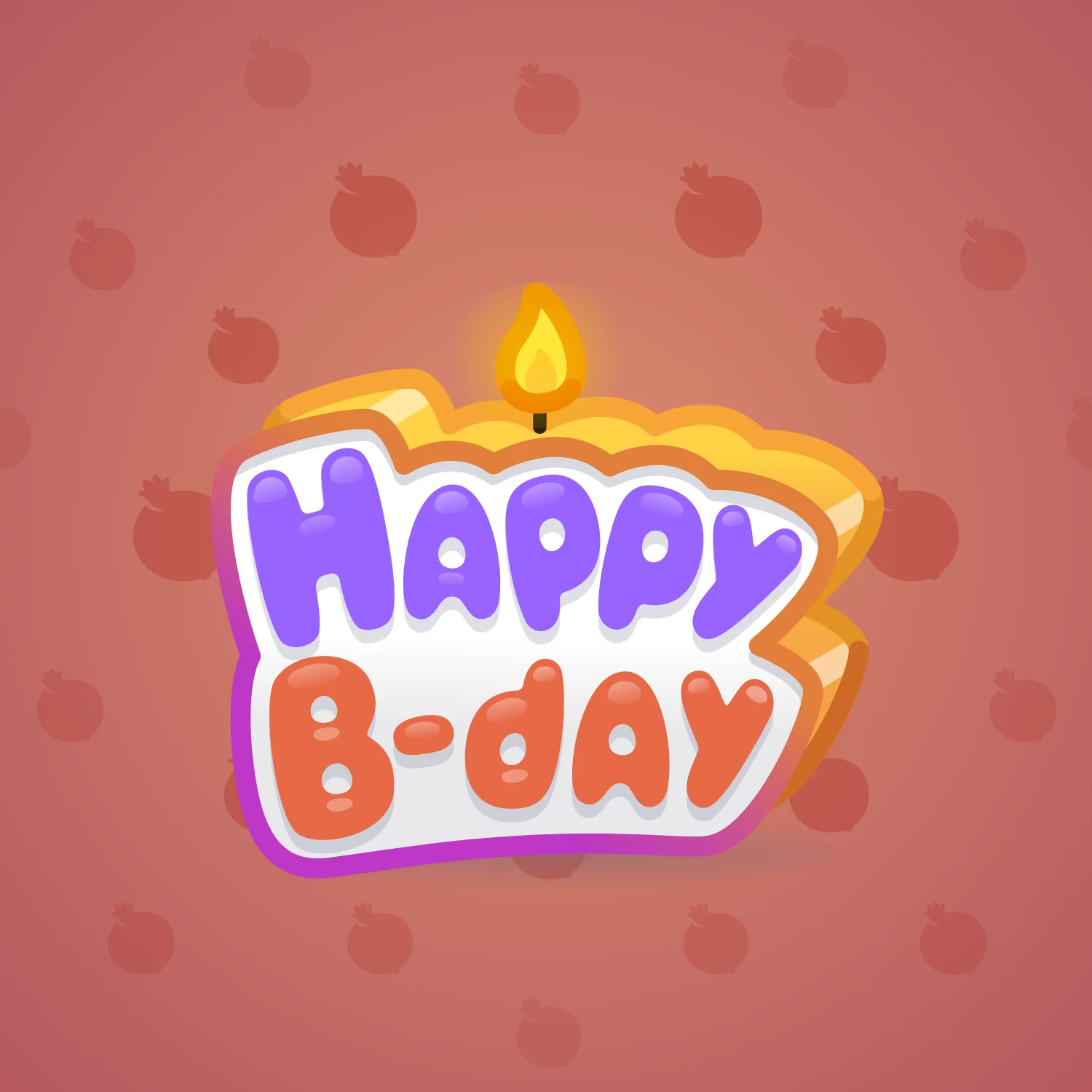 B-Day Candle