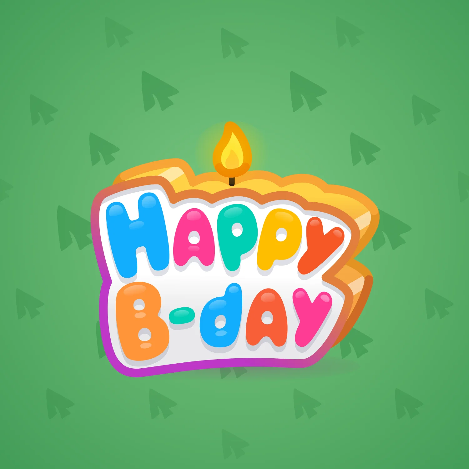 B-Day Candle #72943