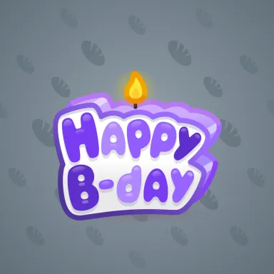 B-Day Candle #75033