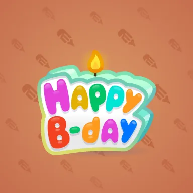 B-Day Candle #75737