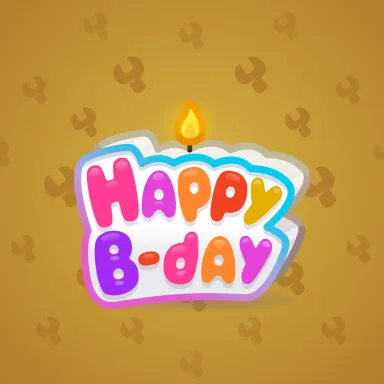 B-Day Candle #76242