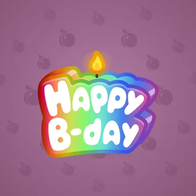 B-Day Candle #76405