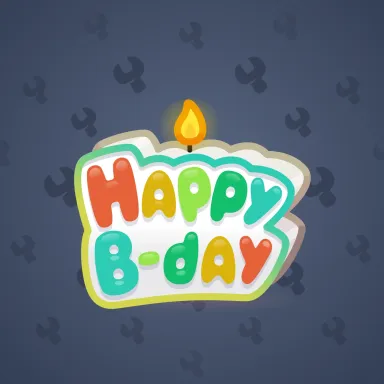 B-Day Candle #77220
