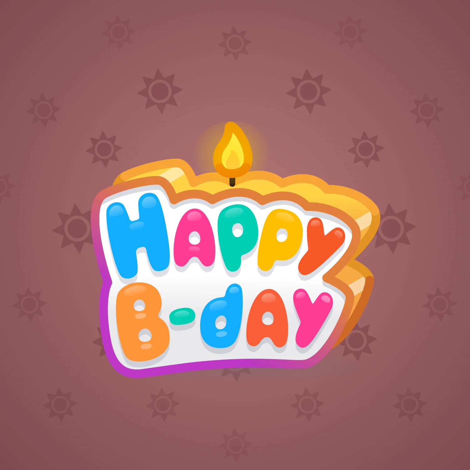 B-Day Candle #78980