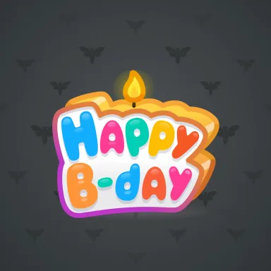 B-Day Candle #85836