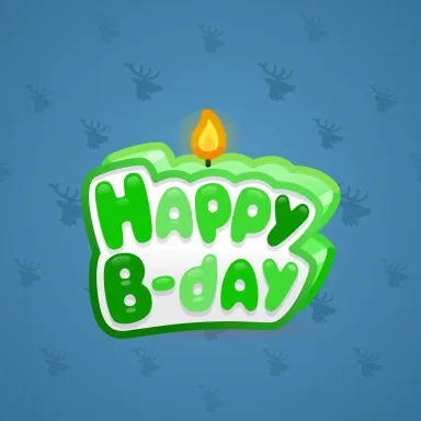 B-Day Candle #8778