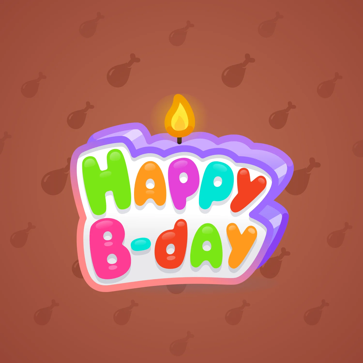 B-Day Candle #90001