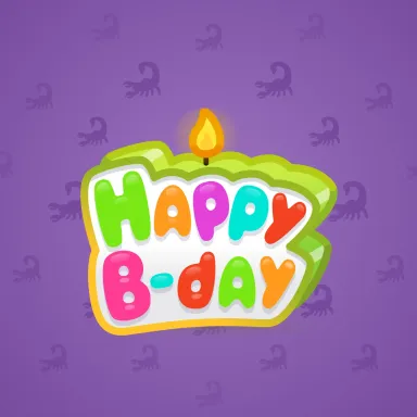 B-Day Candle #9216