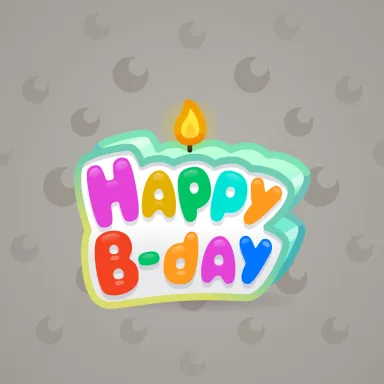 B-Day Candle #97842