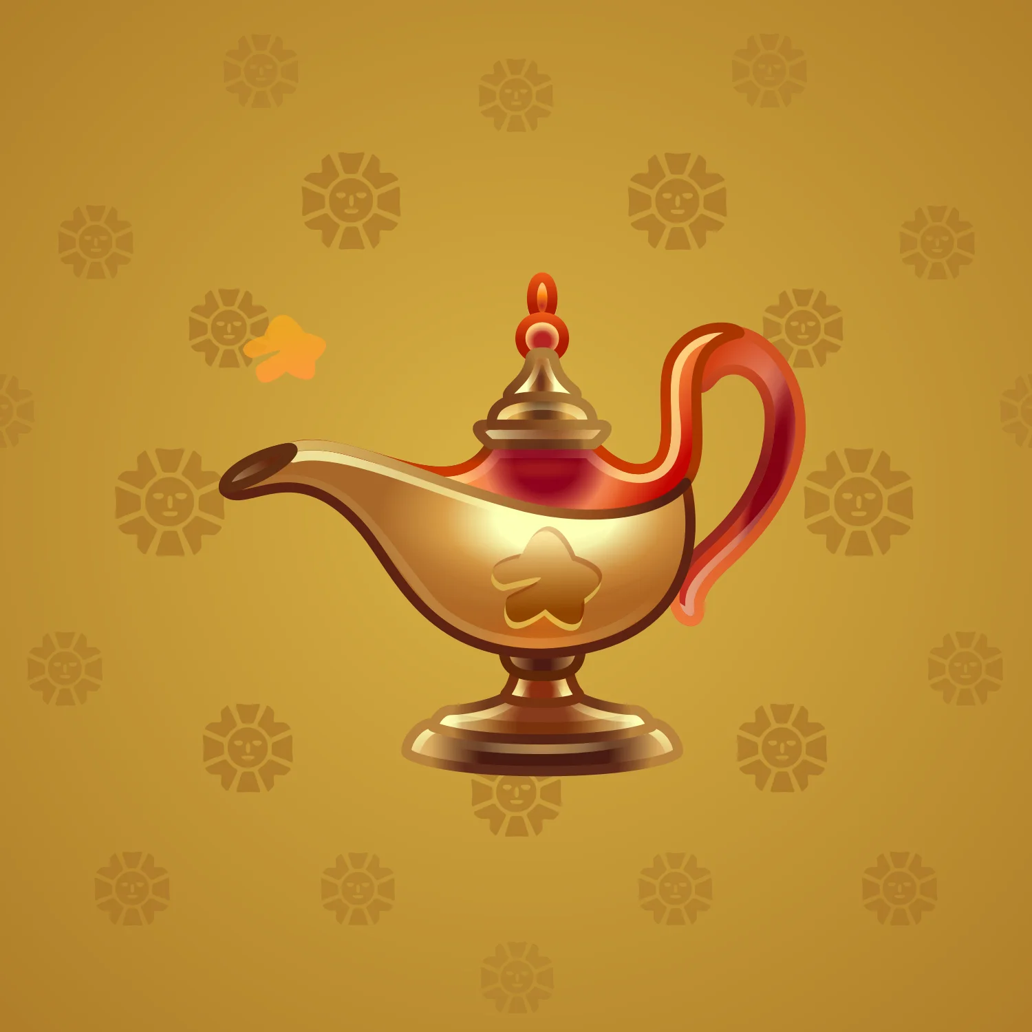 Genie Lamp #2618