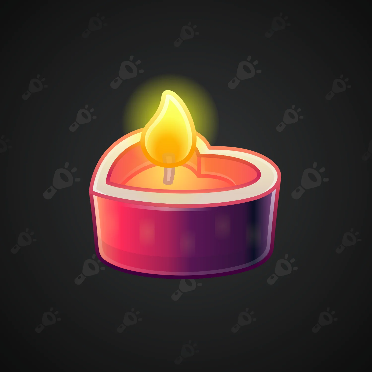 Love Candle #2602