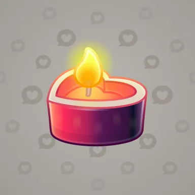 Love Candle #9666