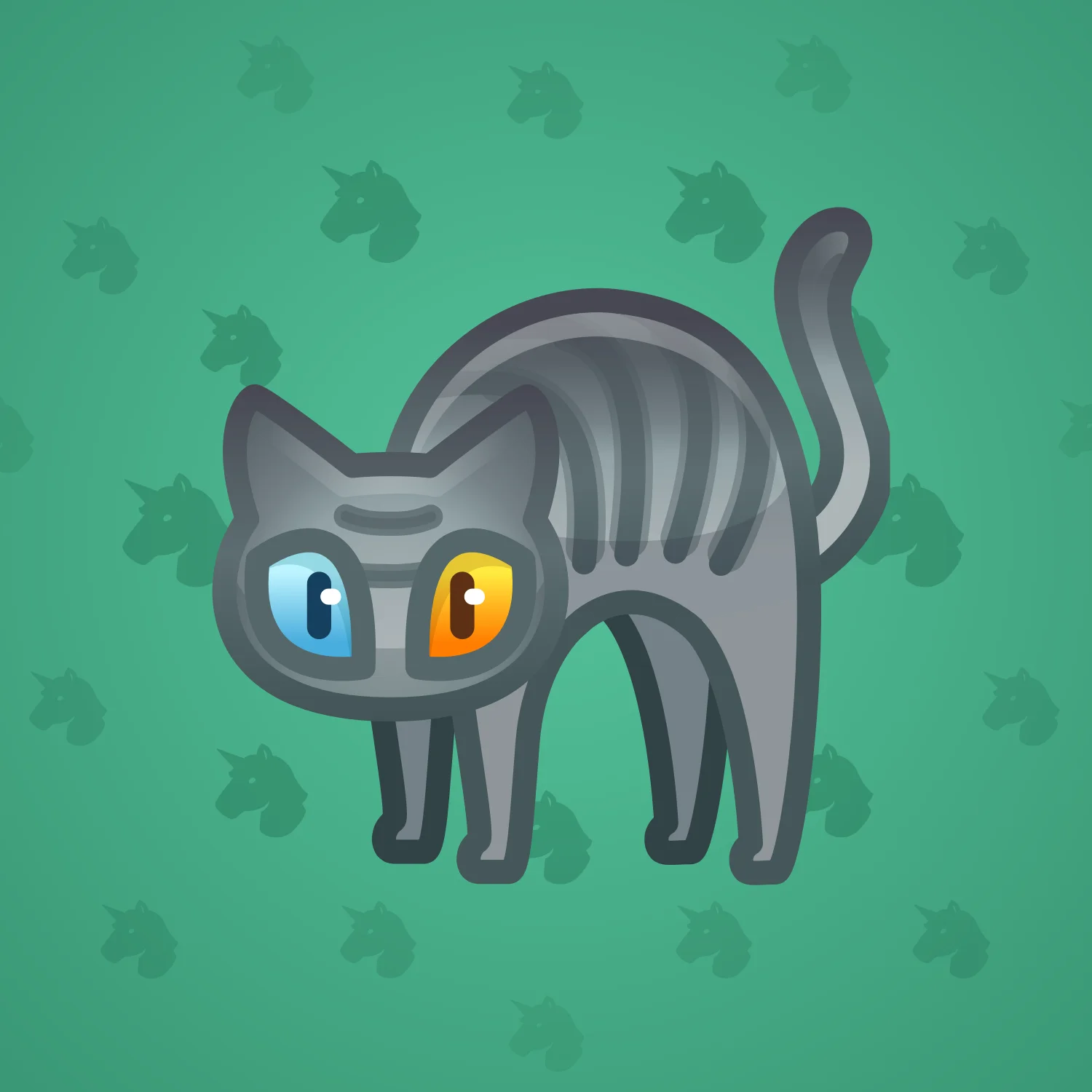 Scared Cat #18484