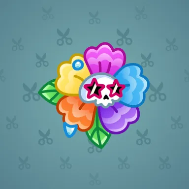 Skull Flower #10512