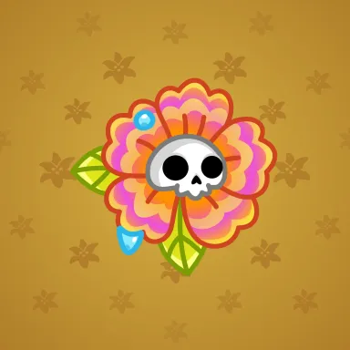 Skull Flower #10559