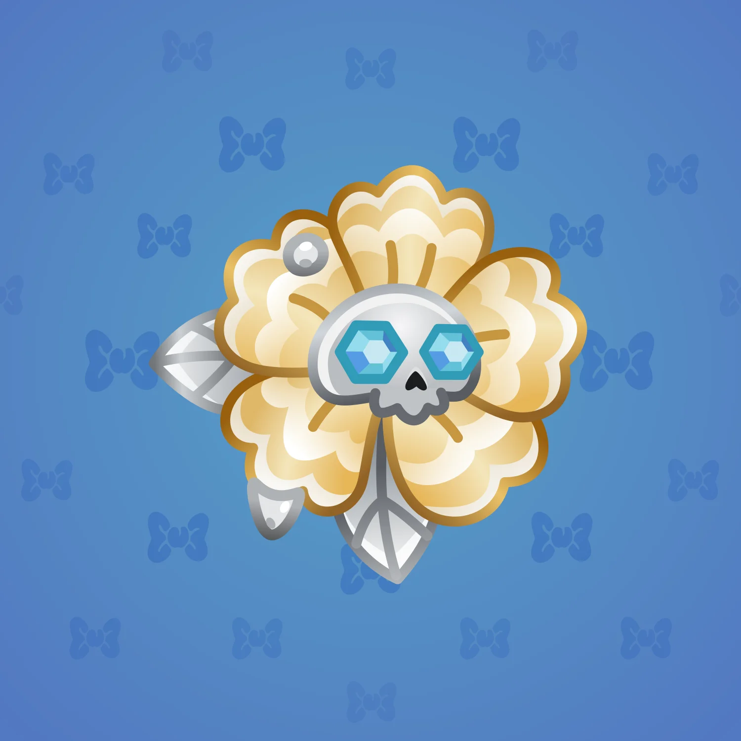 Skull Flower #11241