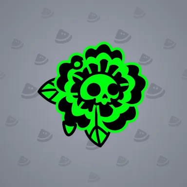 Skull Flower #12654