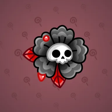 Skull Flower #13634