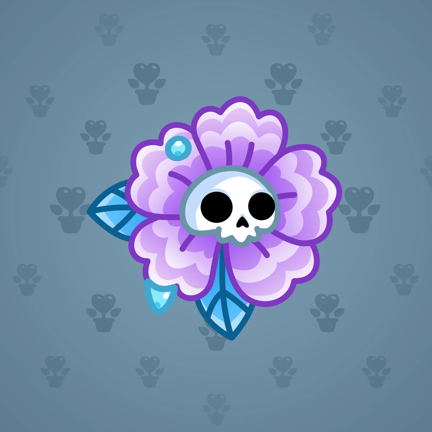 Skull Flower #14737