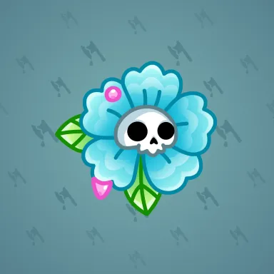 Skull Flower #15808