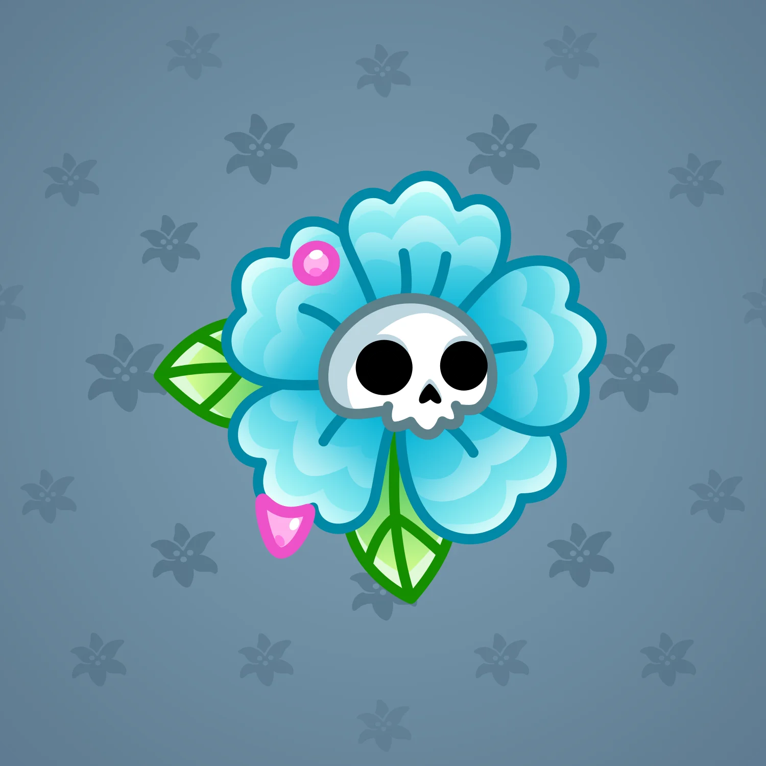 Skull Flower #15935